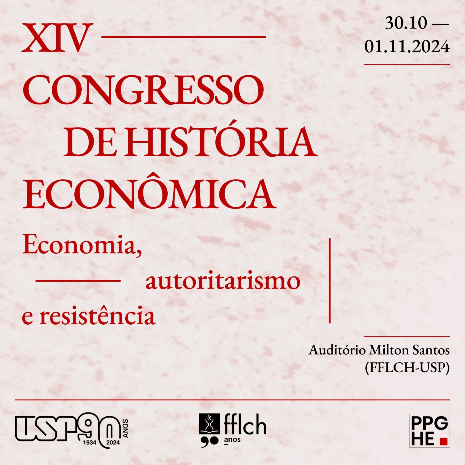 XIV Congresso de História Econômica - Economia, autoritarismo e resistência